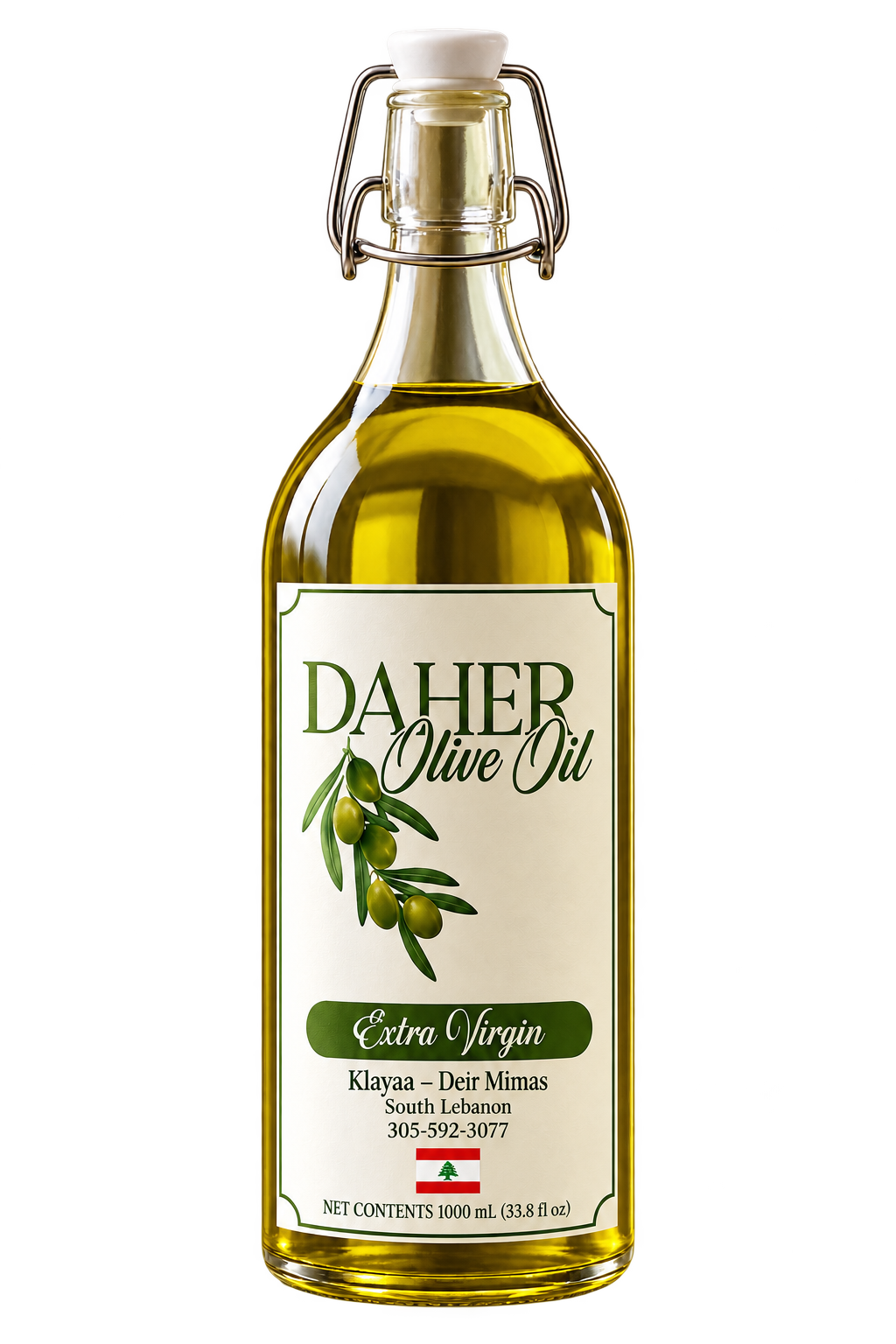 Daher Extra Virgin Olive Oil 1 L bottle